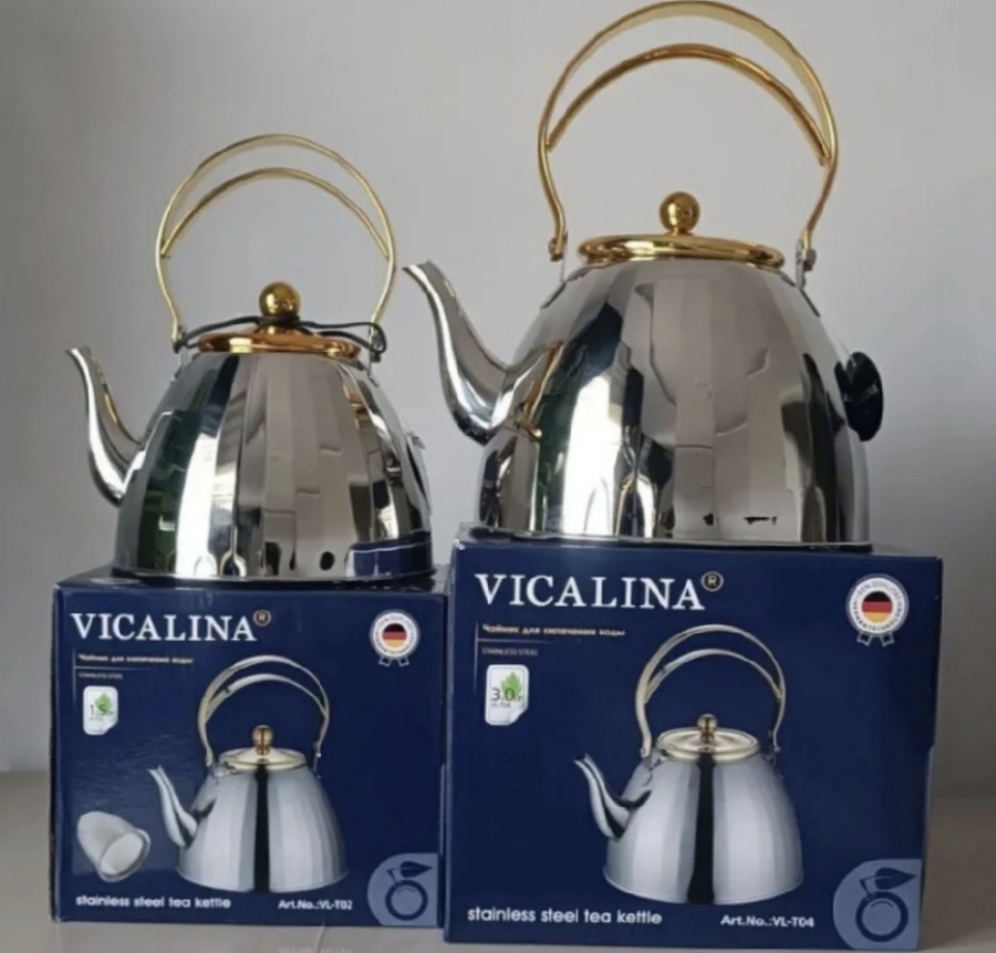 Vıcalına paslanmaz çelik çaydanlık