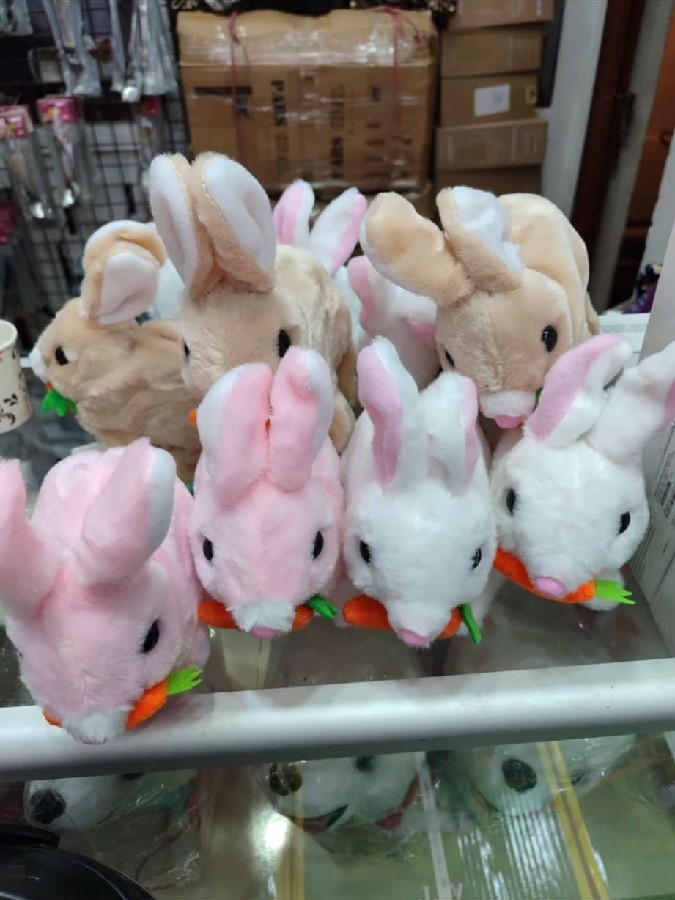 ışıklı sesli hareket eden tavşan. renk seçimi için mesaj atabilirsiniz