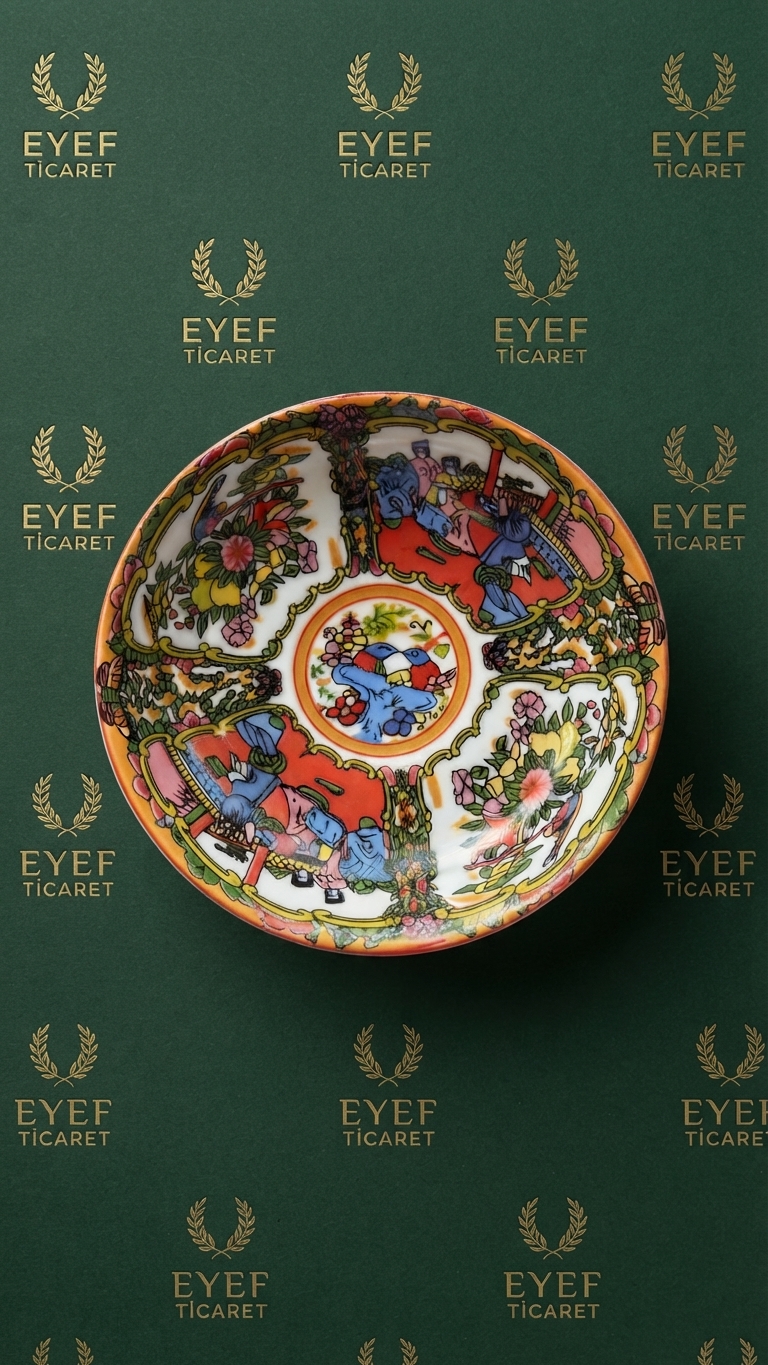 İran Porseleni 6'lı Çay Tabağı Takımı